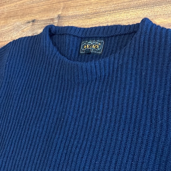Beams+ Navy Sweater - Picture 2 of 3